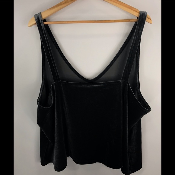 New Madewell 2X V-Neck Velvet Tank Top - Picture 3 of 3